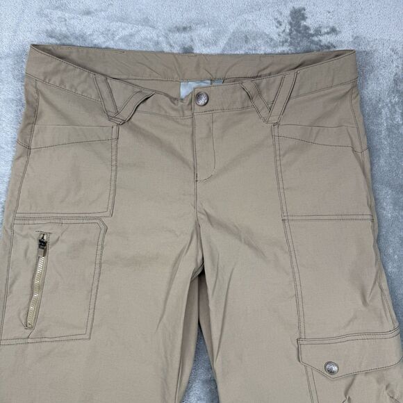 Athleta Cargo Pants Women’s 10P Khaki Nylon Mariposa Workout Sport Hiking Casual - Picture 3 of 10